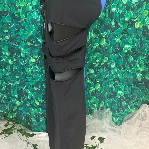 LIKE NEW - Bebe Addiction Cutout Colorblock Bodycon Mini Dress (Size XS) - Picture 4 of 4